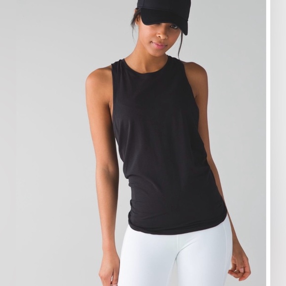 Lululemon All Tied Up Tank Top Black - Picture 2 of 11